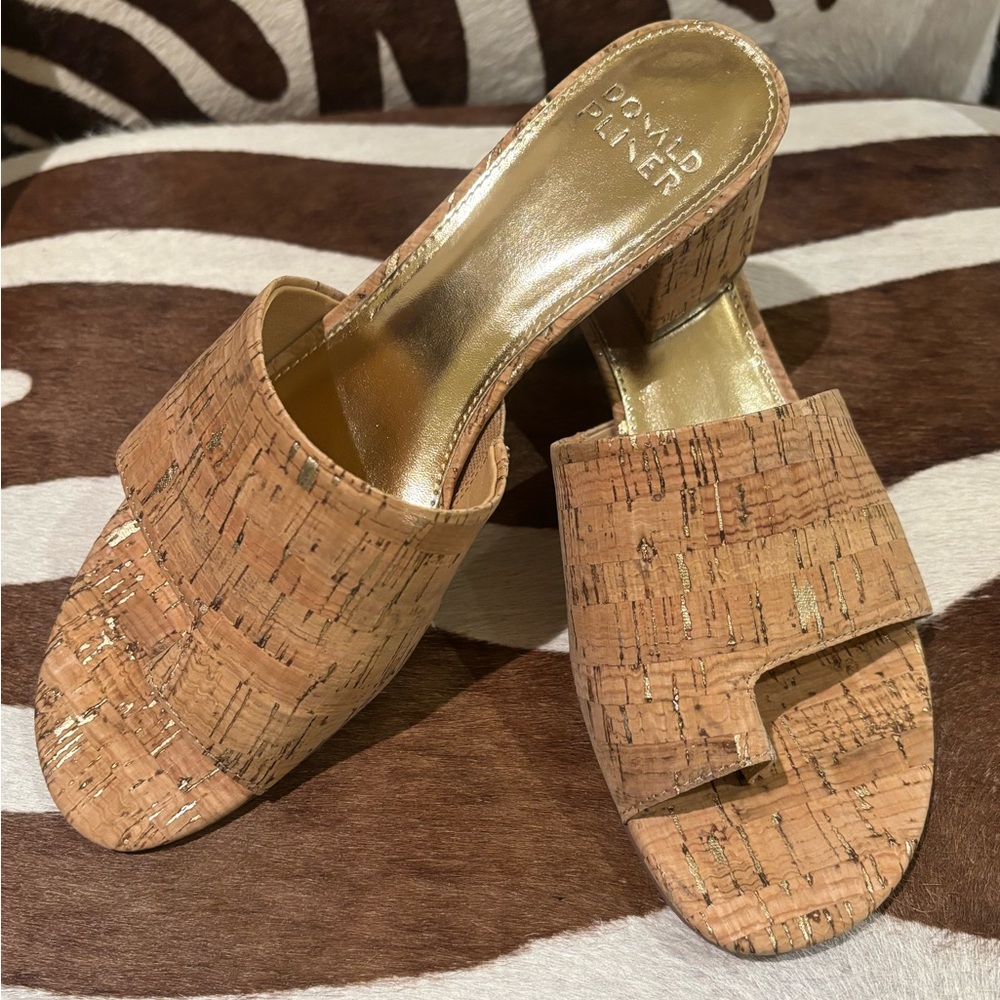 Donald J. Pliner Tan Cork Women's Shoes